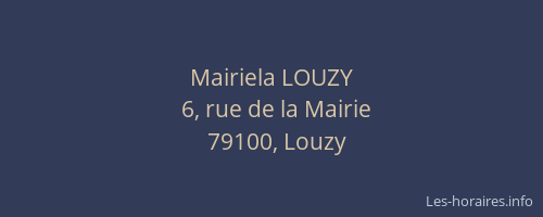 Mairiela LOUZY
