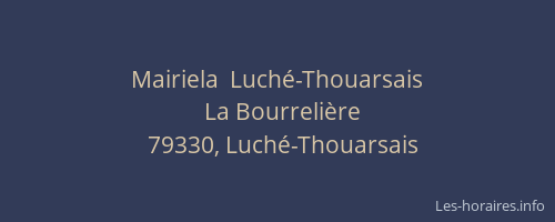 Mairiela  Luch&eacute;-Thouarsais