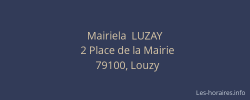 Mairiela  LUZAY