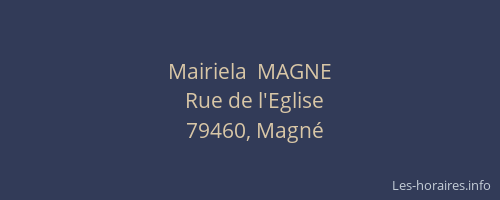 Mairiela  MAGNE