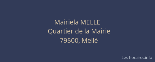 Mairiela MELLE