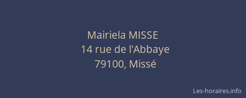 Mairiela MISSE