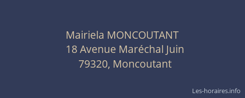 Mairiela MONCOUTANT