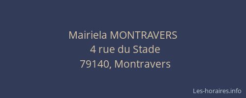 Mairiela MONTRAVERS