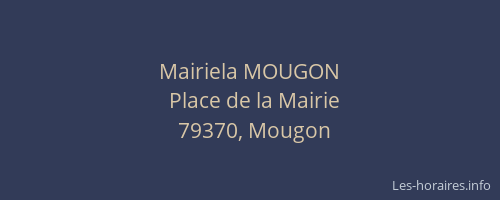 Mairiela MOUGON