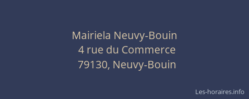 Mairiela Neuvy-Bouin