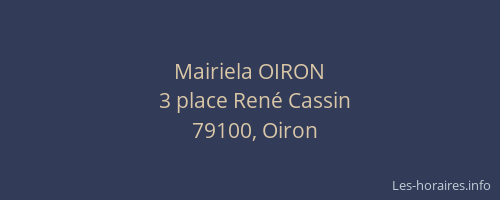 Mairiela OIRON