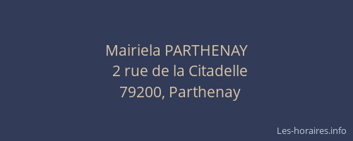Mairiela PARTHENAY