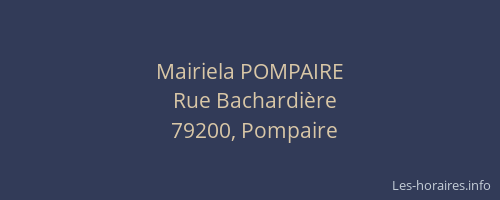 Mairiela POMPAIRE