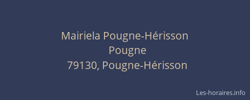 Mairiela Pougne-Hérisson