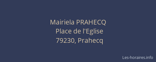 Mairiela PRAHECQ