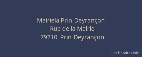 Mairiela Prin-Deyrançon