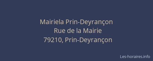 Mairiela Prin-Deyran&ccedil;on