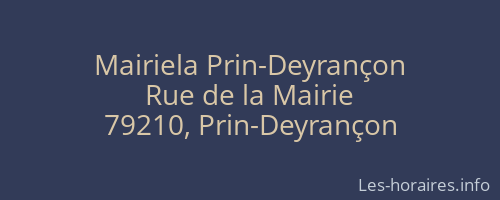 Mairiela Prin-Deyrançon