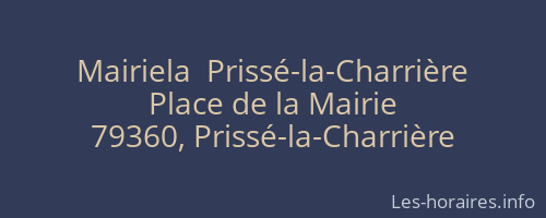 Mairiela  Prissé-la-Charrière