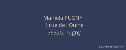 Mairiela PUGNY