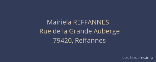 Mairiela REFFANNES