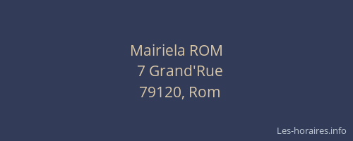 Mairiela ROM