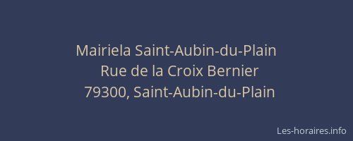 Mairiela Saint-Aubin-du-Plain