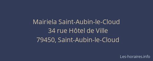 Mairiela Saint-Aubin-le-Cloud