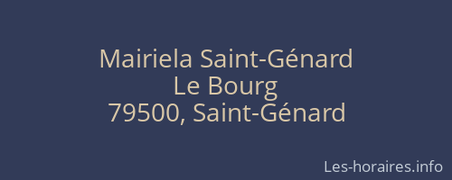 Mairiela Saint-Génard