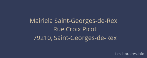 Mairiela Saint-Georges-de-Rex