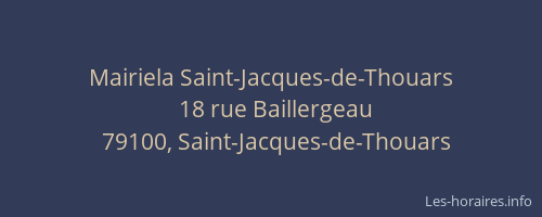 Mairiela Saint-Jacques-de-Thouars