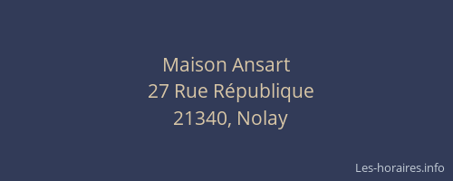 Maison Ansart