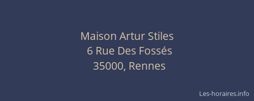 Maison Artur Stiles