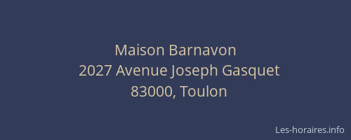 Maison Barnavon
