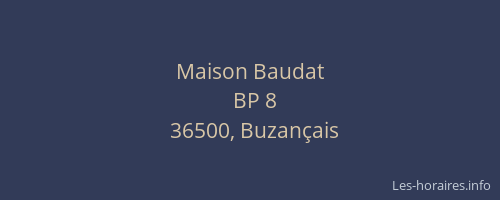 Maison Baudat