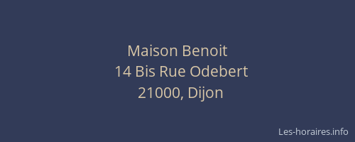 Maison Benoit