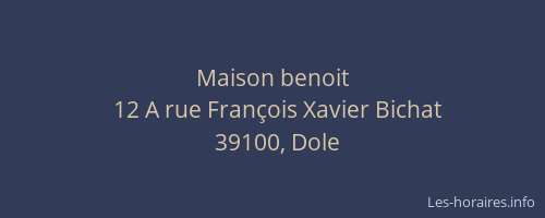 Maison benoit