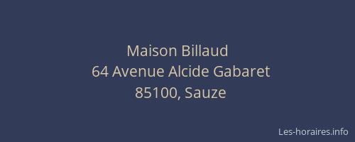 Maison Billaud