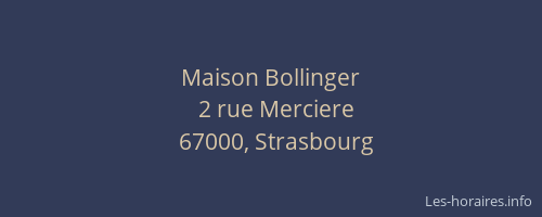 Maison Bollinger