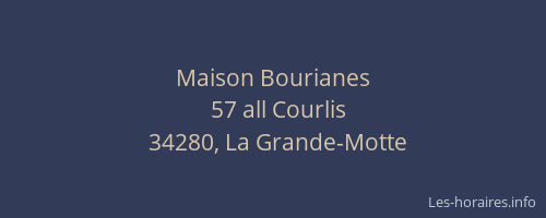 Maison Bourianes