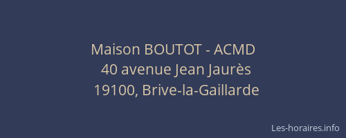 Maison BOUTOT - ACMD