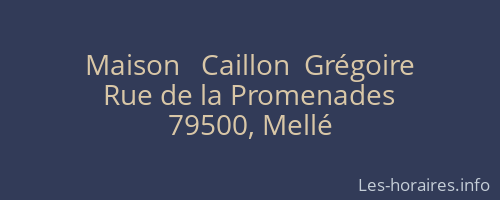 Maison   Caillon  Grégoire