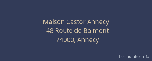 Maison Castor Annecy