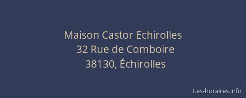Maison Castor Echirolles