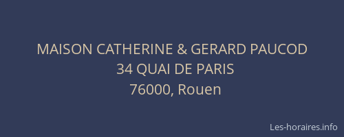 MAISON CATHERINE & GERARD PAUCOD