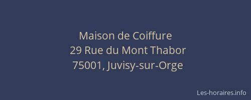 Maison de Coiffure