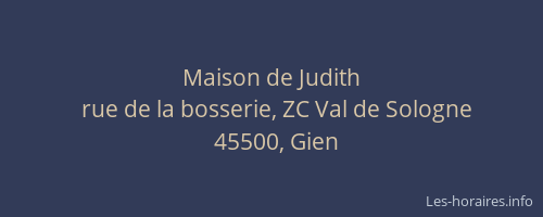 Maison de Judith