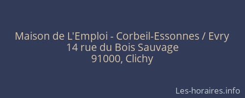 Maison de L'Emploi - Corbeil-Essonnes / Evry
