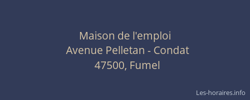Maison de l'emploi