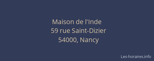 Maison de l'Inde