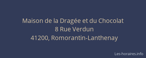 Maison de la Drag&eacute;e et du Chocolat