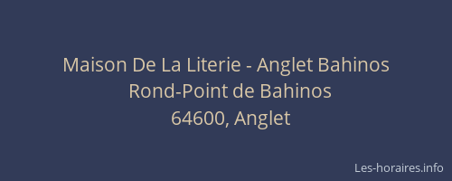 Maison De La Literie - Anglet Bahinos