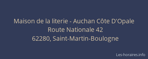 Maison de la literie - Auchan C&ocirc;te D'Opale