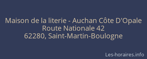 Maison de la literie - Auchan Côte D'Opale